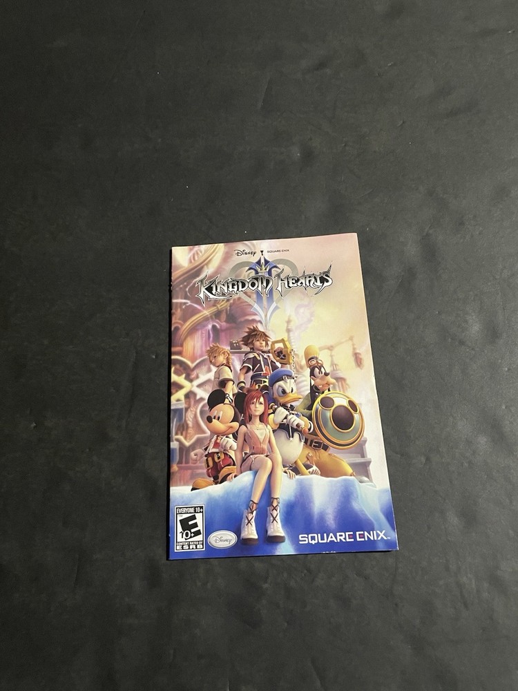 kingdom hearts ps2 manual only