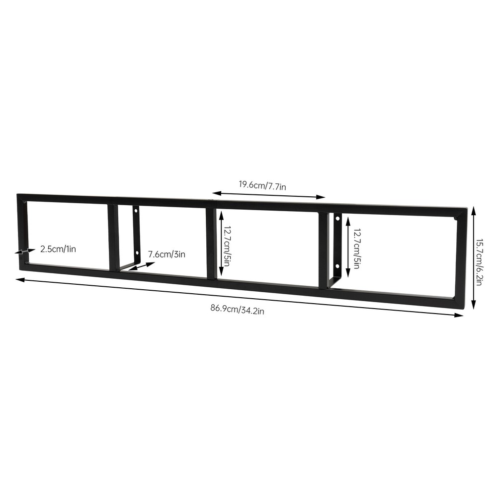 3-Stand Wall Mount CD Rack - Space-Saving Media Storage Organizer