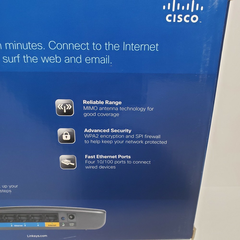 Cisco Linksys E900 Wireless-N300 Router (Windows Mac)
