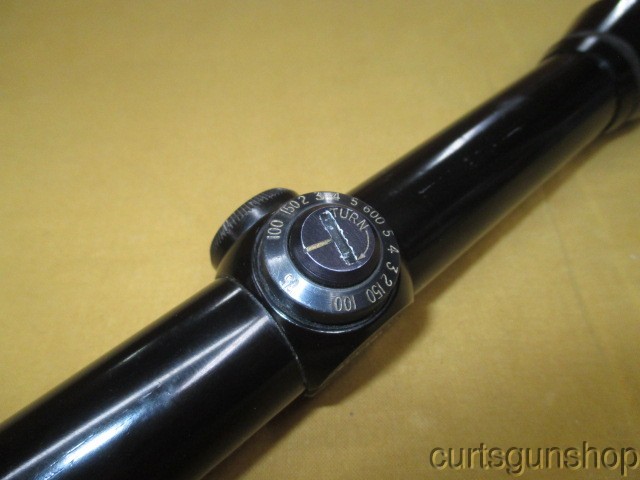 Vintage Redfield 12x Fixed Gloss Black Rifle Scope