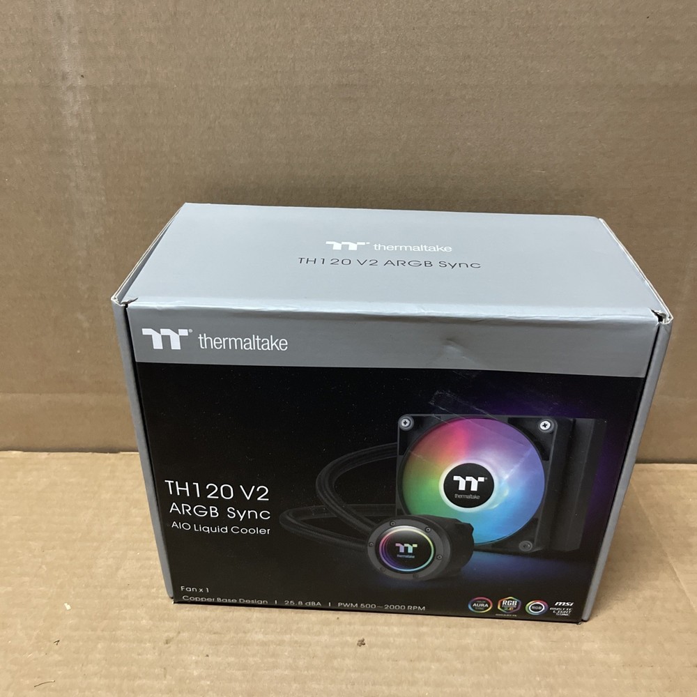 Thermaltake TH120 V2 ARGB Sync AiO Liquid CPU Cooler - Black