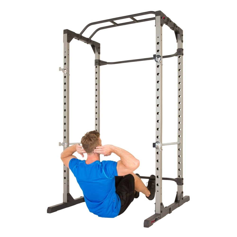 Fitness Reality Squat Rack Power Cage with | Optional LAT Pulldown & Leg Hold...