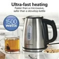 Stainless Steel Electric Kettle with Fast Heating and Auto Shutoff