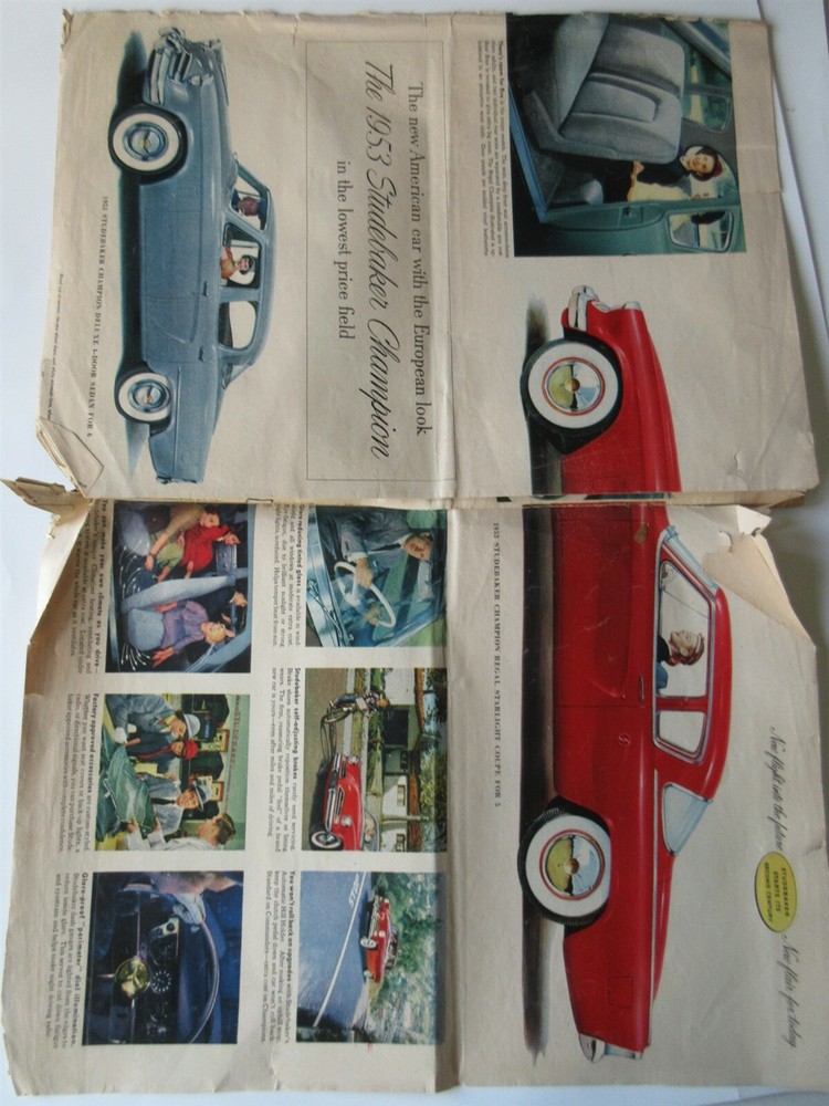 1953 Studebaker Brochure Commander Champion Starliner Original 12 page