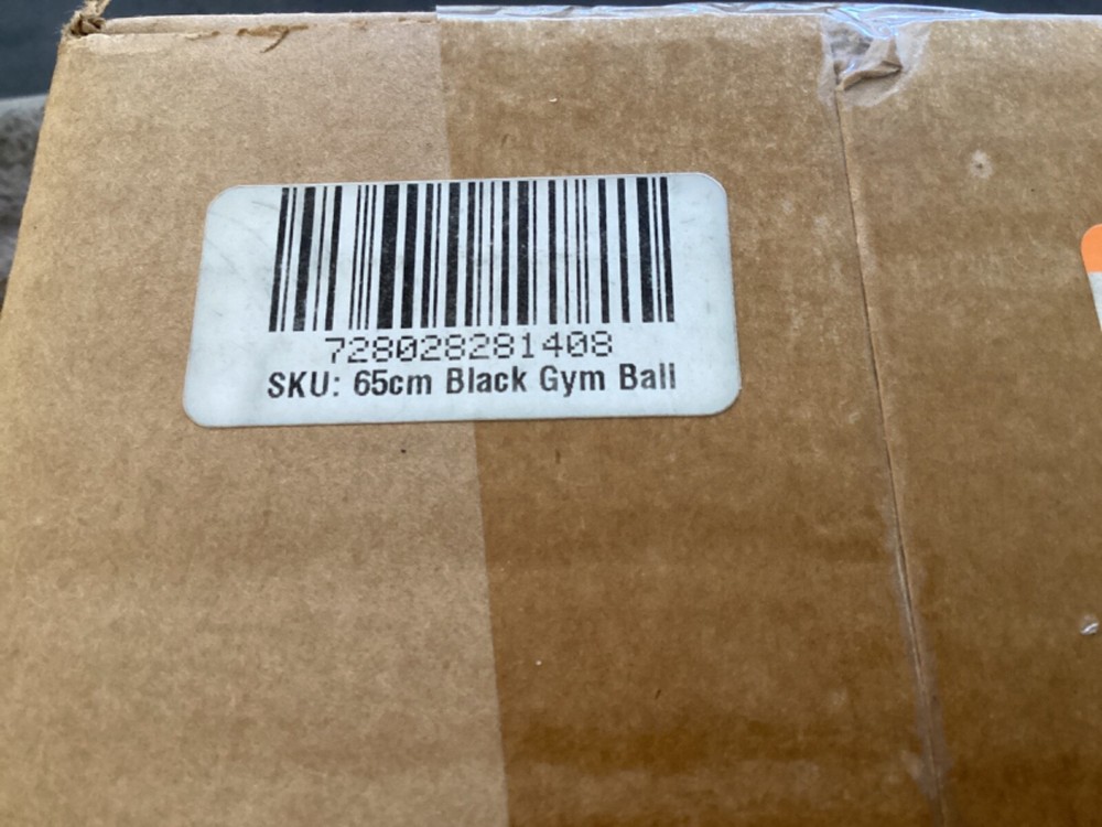 4 Black Mountain Products 65cm Medium Black Exercise Stability Balls With Pumps