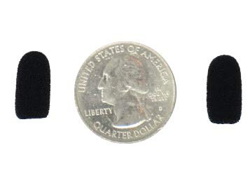 CM212 Mini Lavalier (tiny!) Foam Microphone Windscreens (Microphone Black