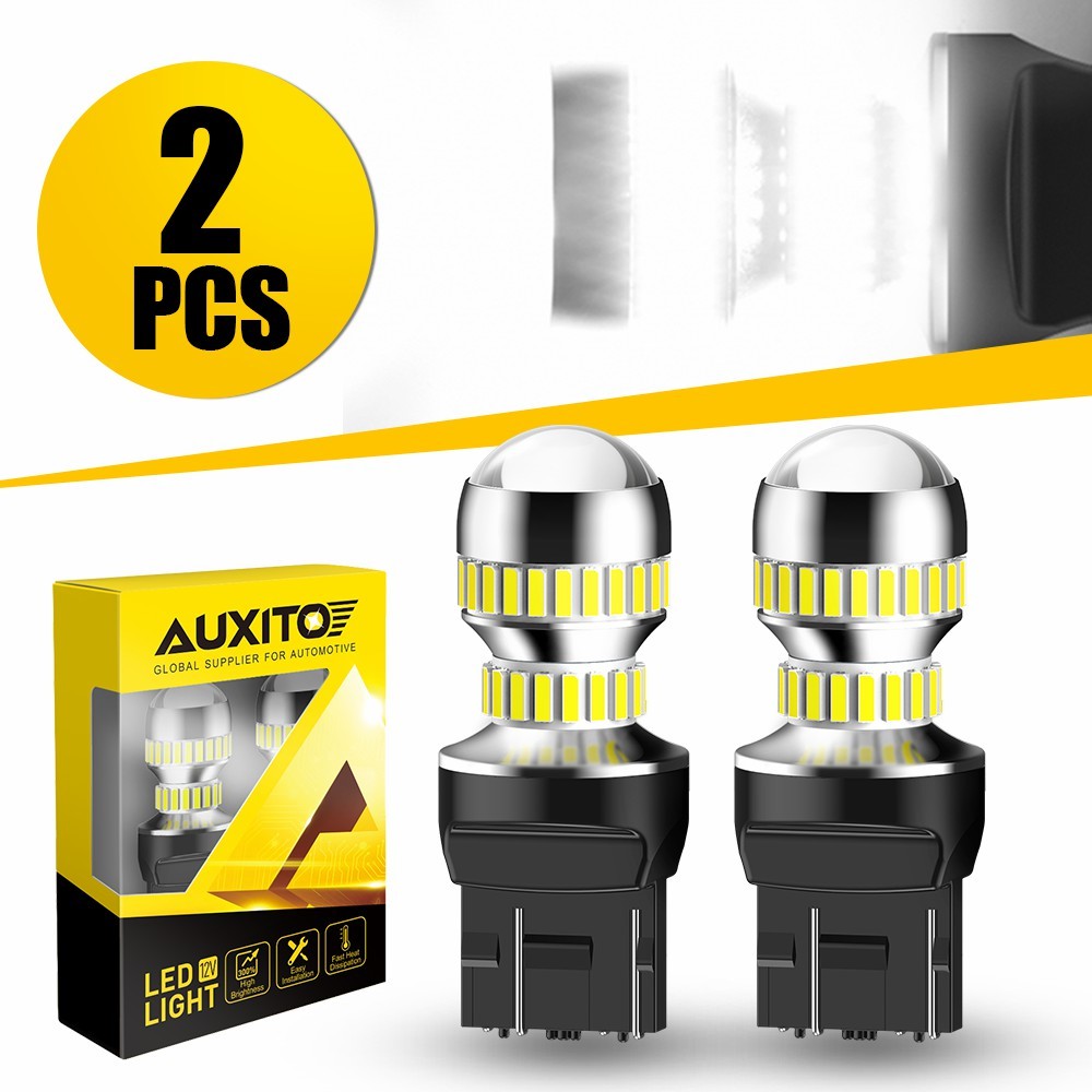AUXITO 7440 7443 LED Back Up Reverse Light Parking Bulb 6000K White Canbus 2X
