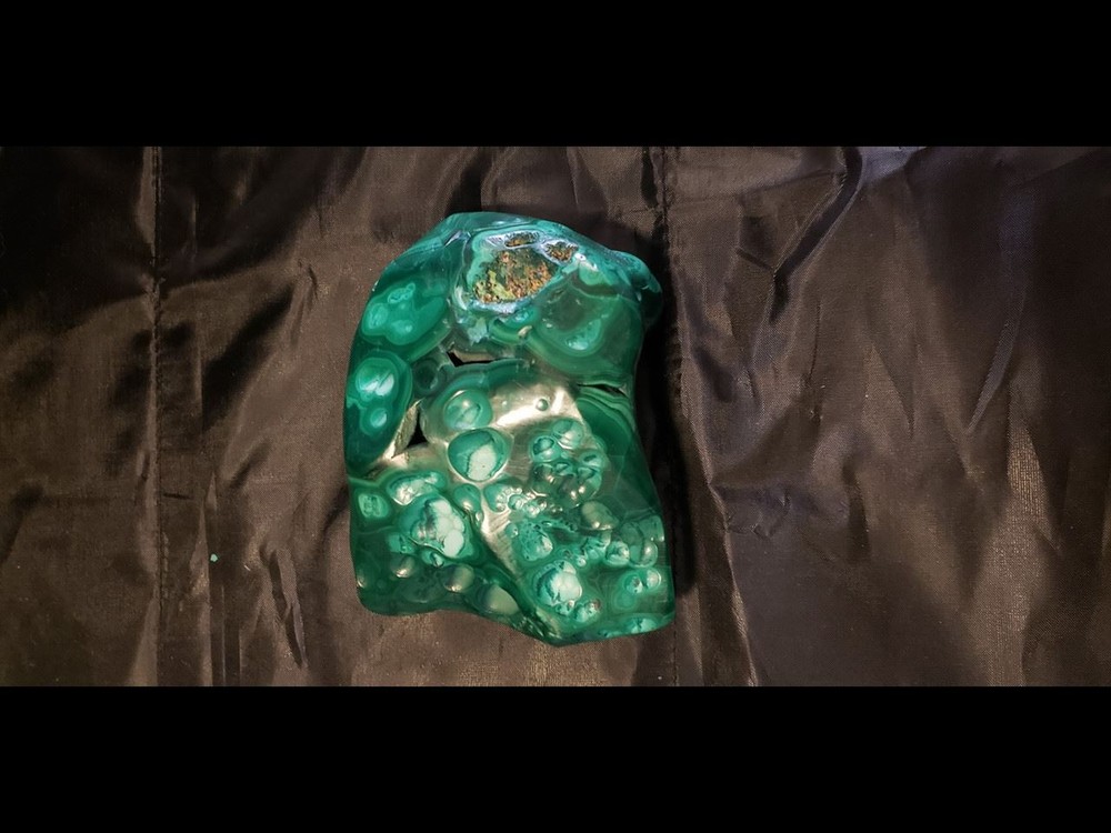 Polished Exceptional Botryoidal Malachite Freeform