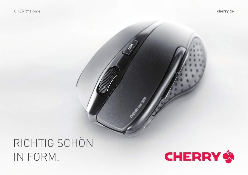 Cherry MW 3000 Wireless Computer Mouse for Work or Home. Nano USB Receiver Ea...