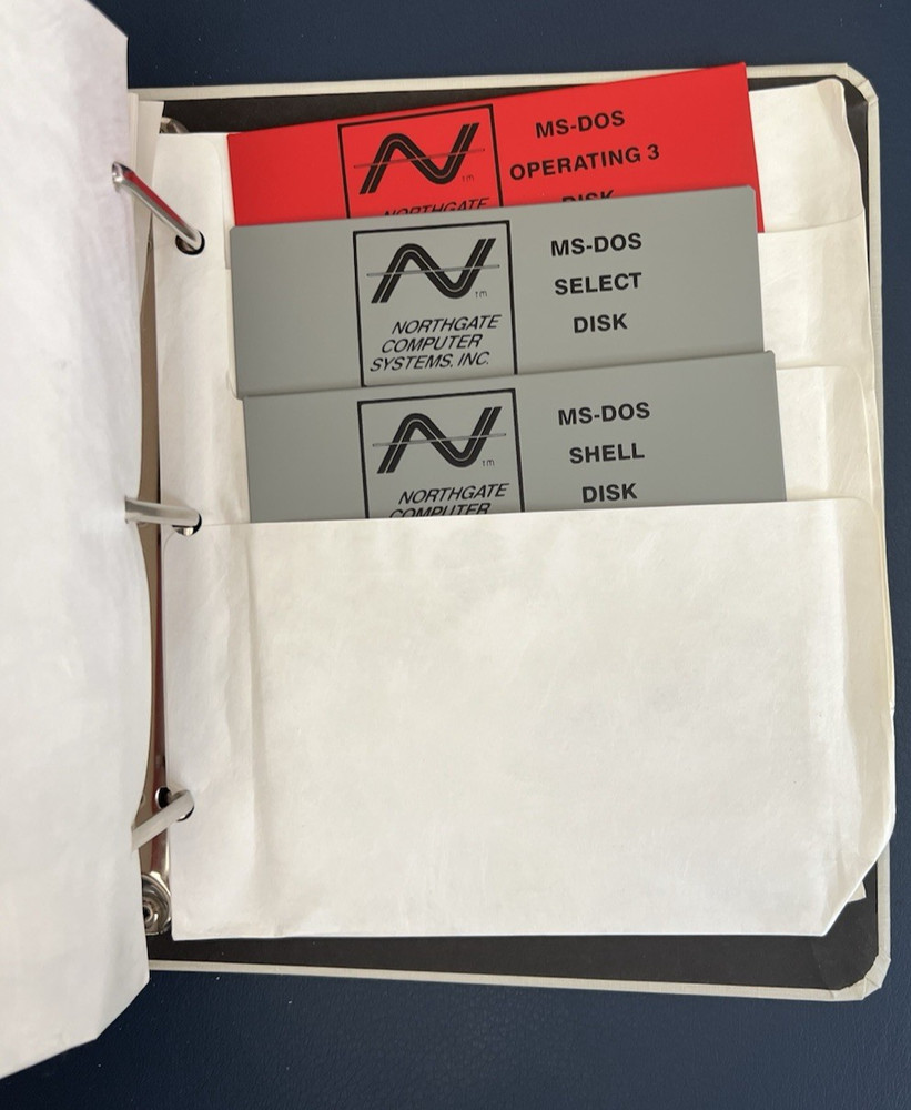 Northgate Computer Systems Microsoft MS-DOS, GW Basic Users Guide w/6 Discs 1988