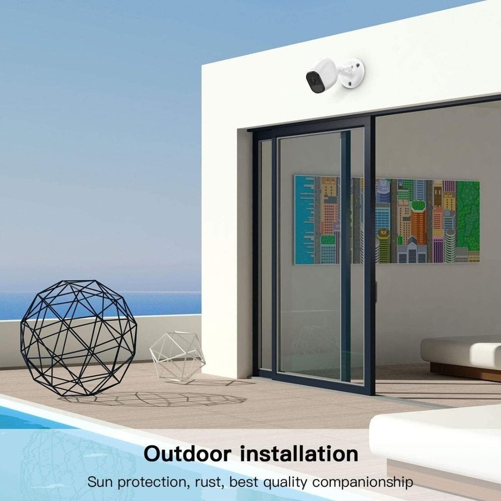 Adjustable Security Camera Wall Mount Bracket - 360 Degree Swivel Support