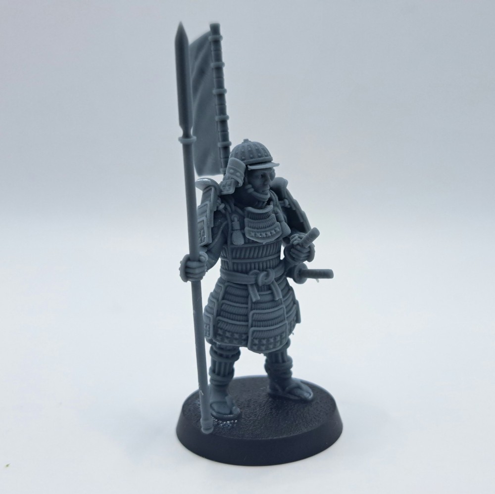 Male Samurai 3D printed, DnD, Pathfinder, Tabletop, Wargaming, RPG, Hametsu