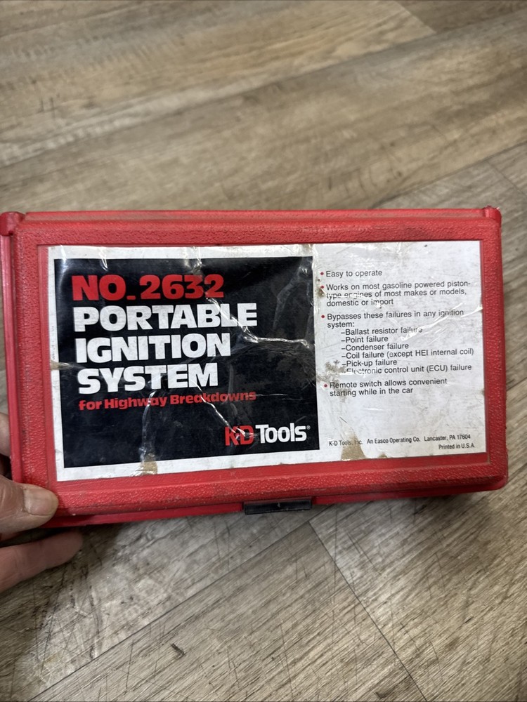 KD Tools 2632 Portable Ignition System Bypass for Breakdowns K-D Red Case Tested