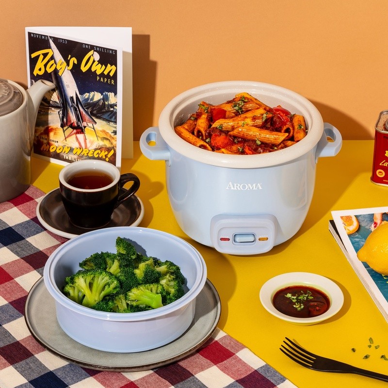 4-Cup Small Rice Cooker W/ Steamer Nonstick Ceramic Automatic Warm Function New