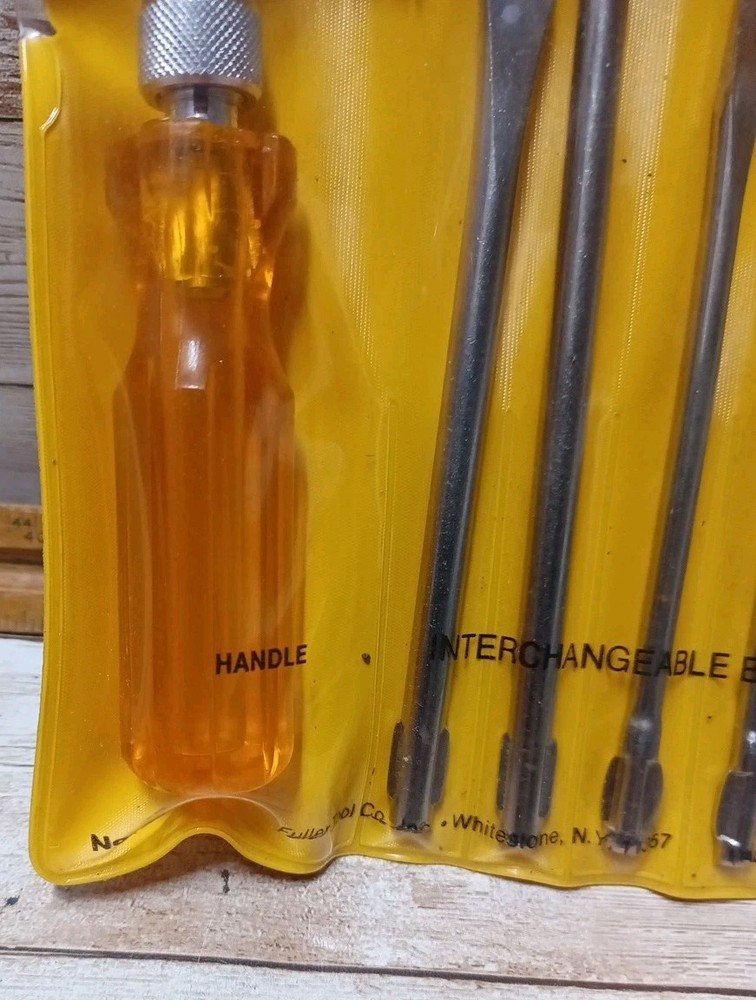 Fuller Interchangable Five-In-One Blade Screwdriver Set USA FS New