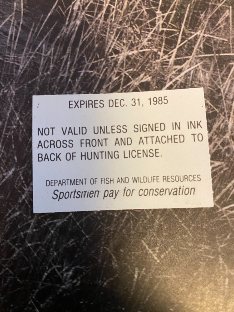 1985 Kentucky State Duck Stamp,