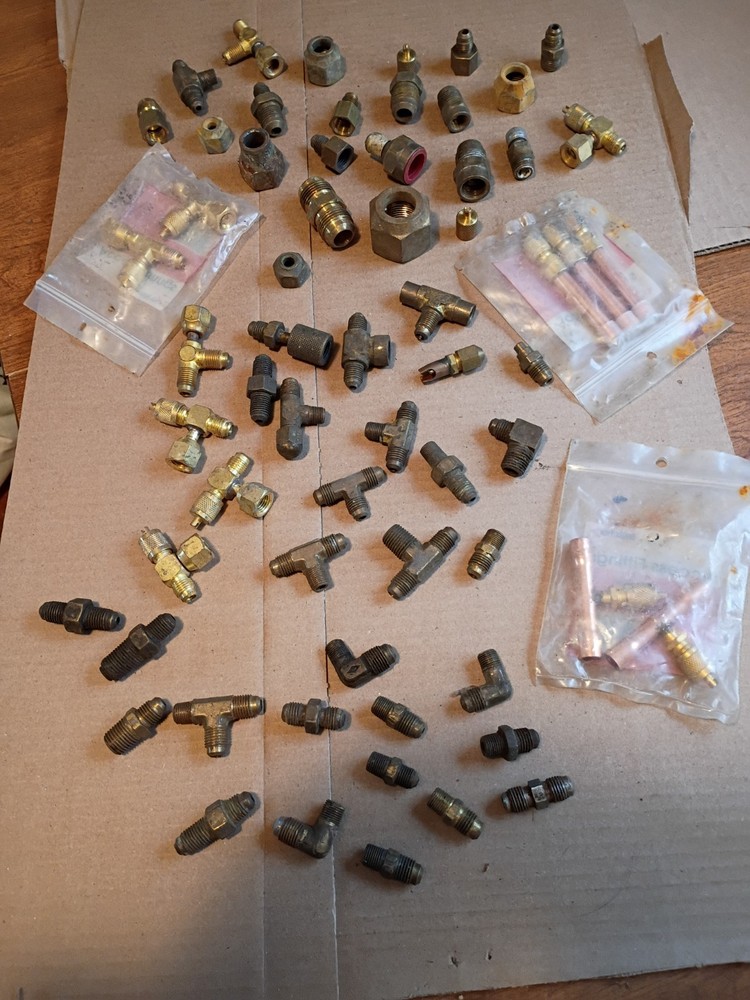 assorted hvacr fittings