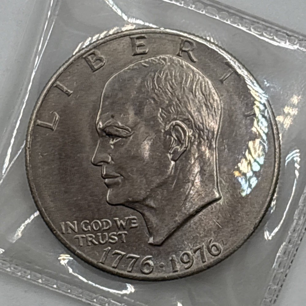 1976 P Eisenhower Bicentennial Dollar Type 2 BU Ike Dollar