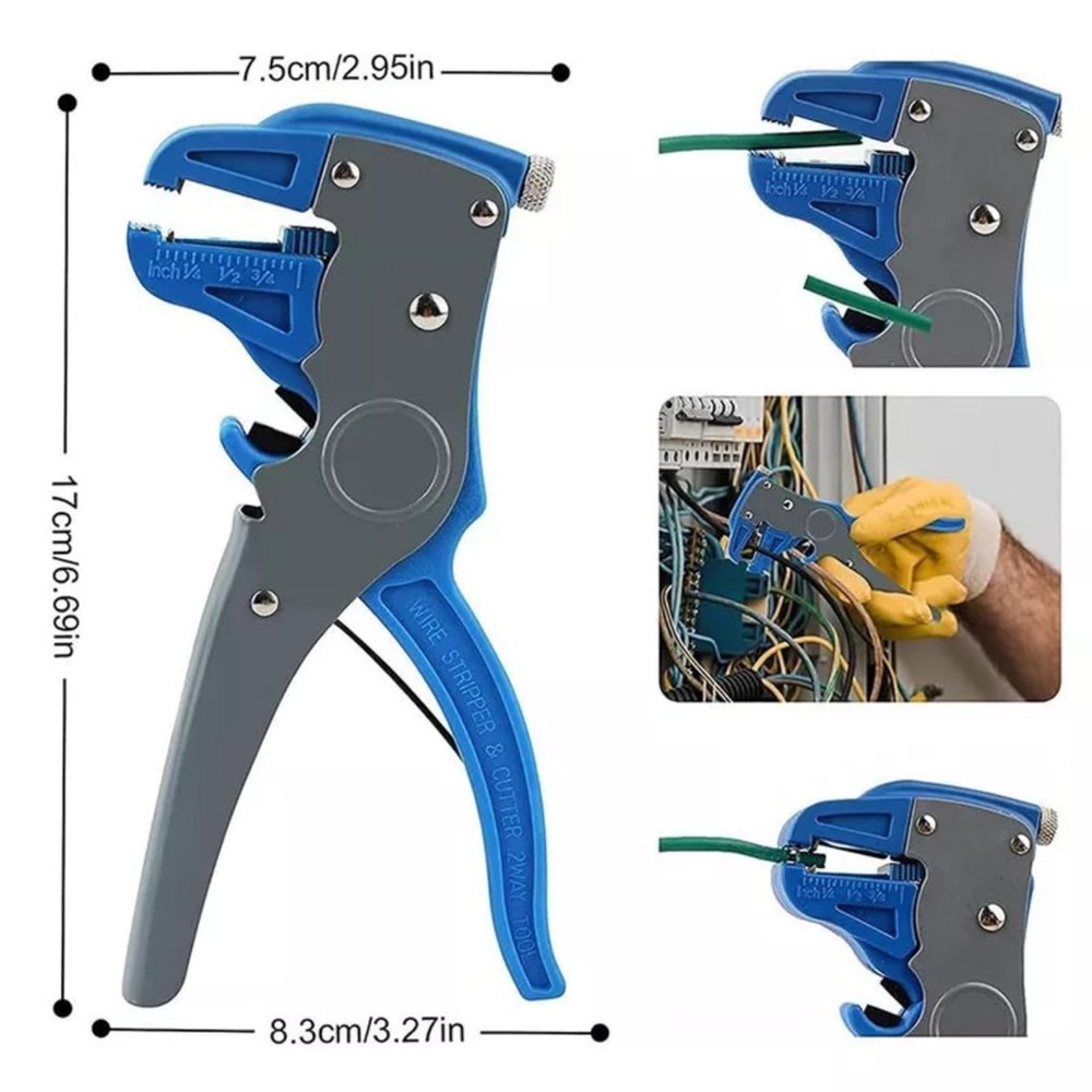 Automatic Wire Stripper Cutter Adjustable Electrical Cable Wire Stripping Tool-