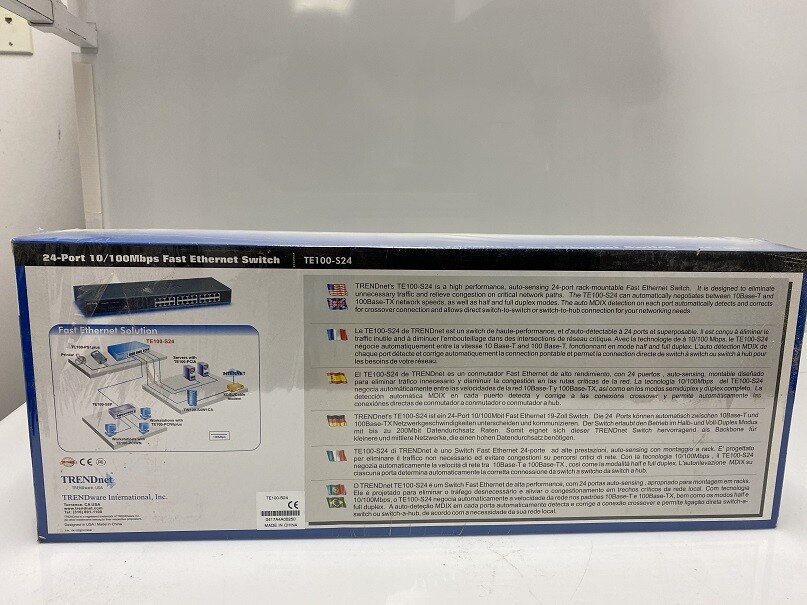 Trendnet 24 Port 10/100 Fast Eithernet Switch