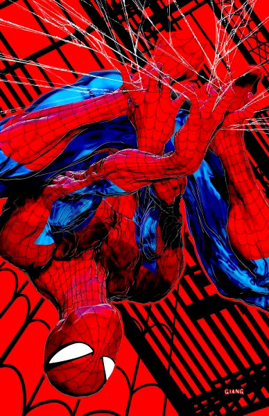 AMAZING SPIDER-MAN #64 JOHN GIANG NEGATIVE BLEED VIRGIN LTD 1000