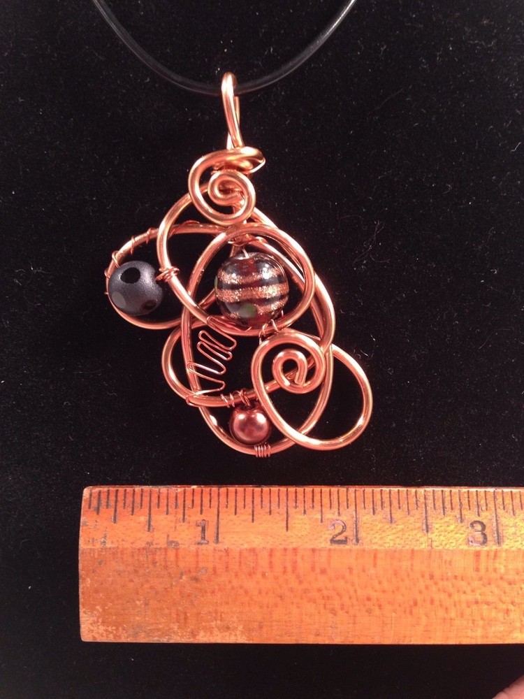 Random By Tara Original Handmade Pendant In Earth Tones