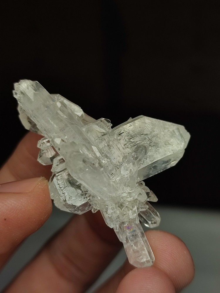 Faden Quartz Crystal With Beautiful Luster & Unique Growth-Pk