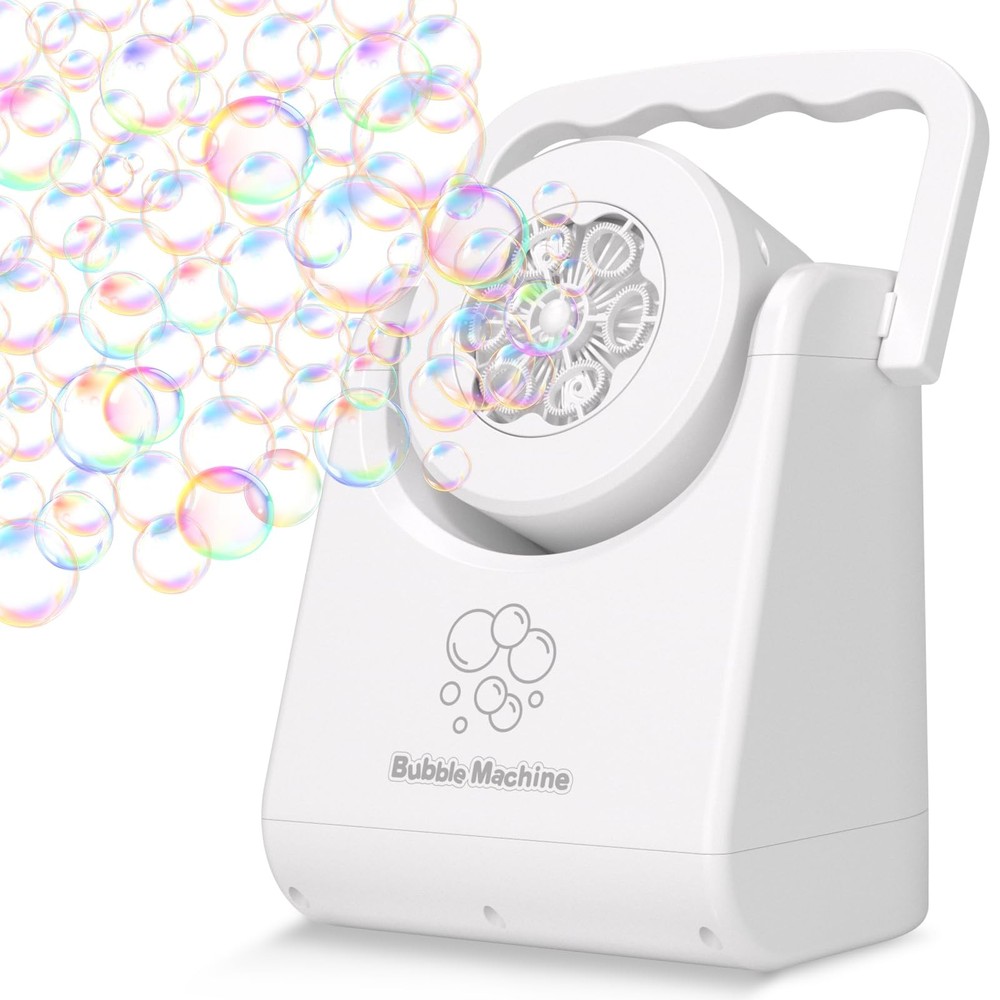 Bubble Machine for Kids Toddlers,Automatic Bubble Blower,Portable Adjustable ...