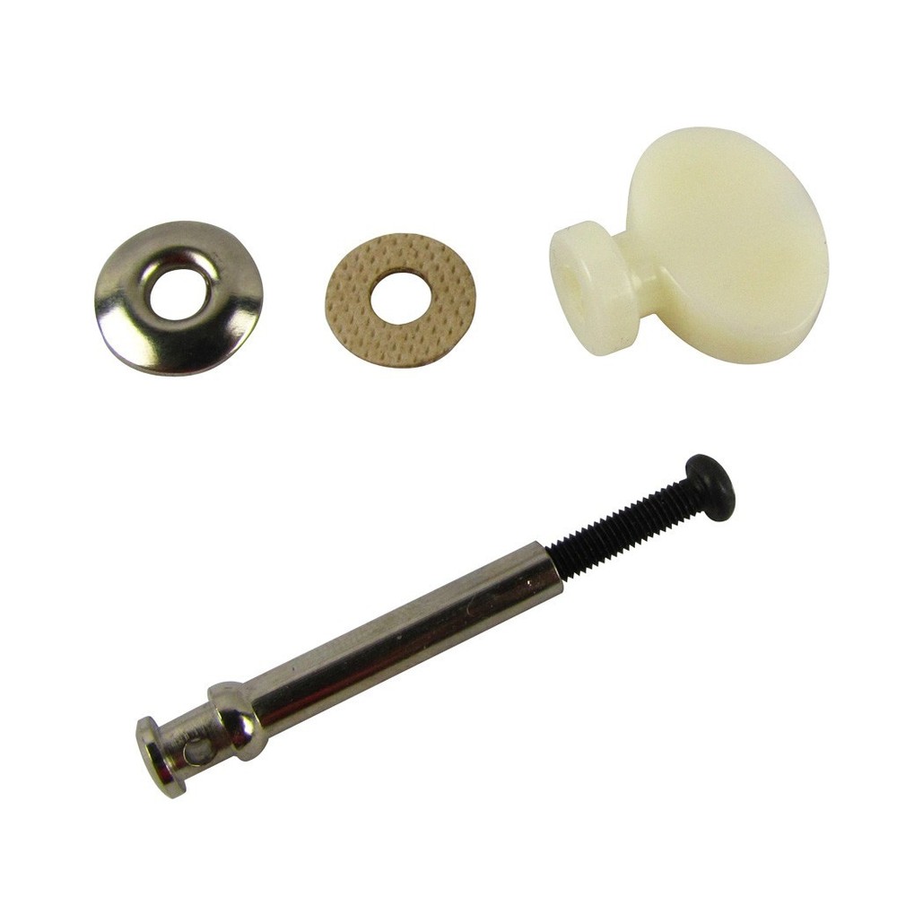 FLEOR 4 White Ukulele Tuning Peg Key Pin Machine Head String Tuner Friction Peg