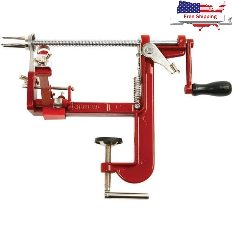 Adjustable Fruit Vegetable Slicer Peeler Corer Kitchen Tool Clamp 1.75in Thick