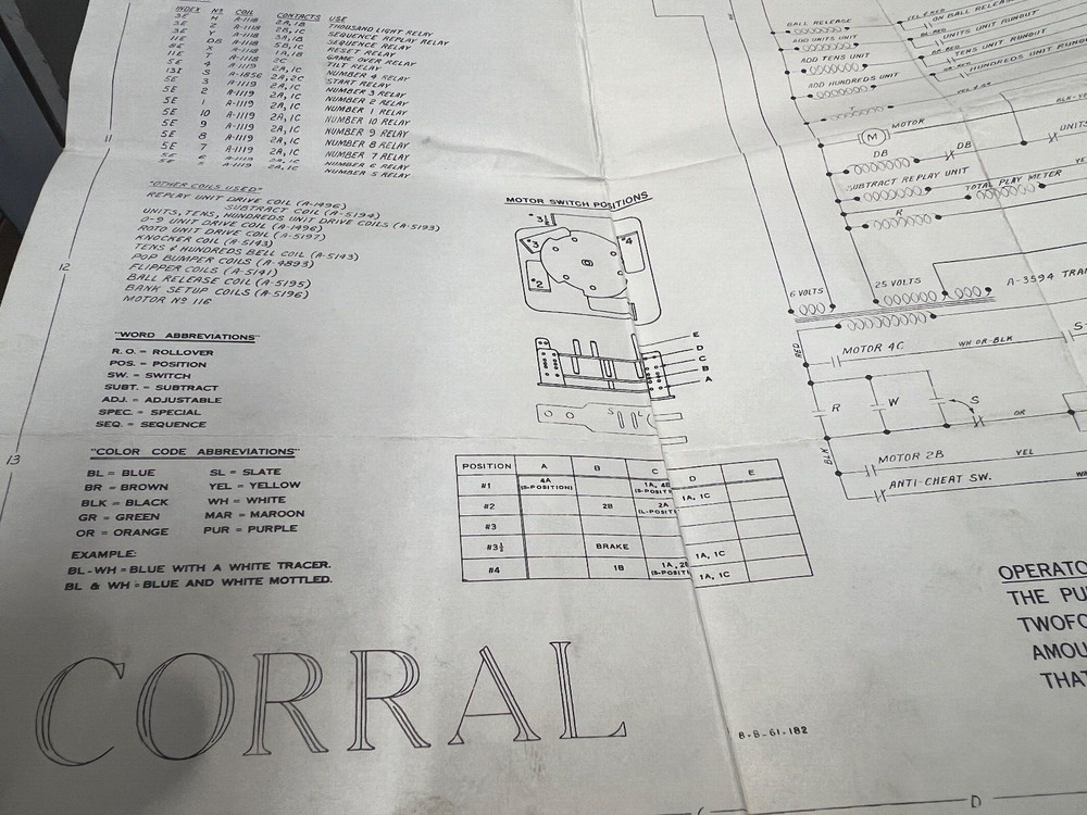 Gottlieb: Corral - Schematic