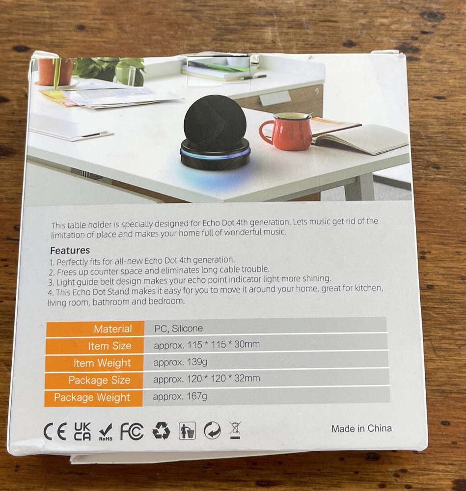 Table Holder For Echo Dot 4th Generation