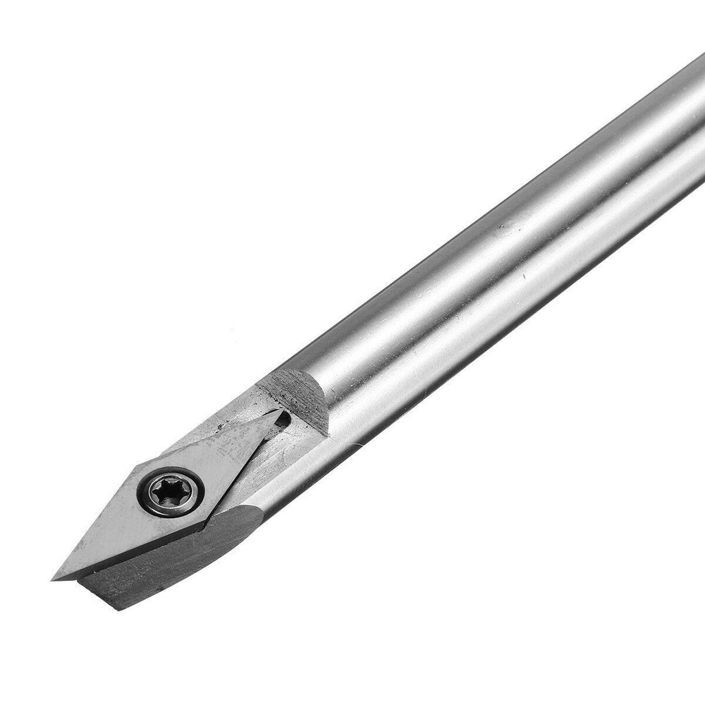 35° Wood Turning Chisel Carbide Tip Diamond Shape Insert Lathe Tool 12mm i