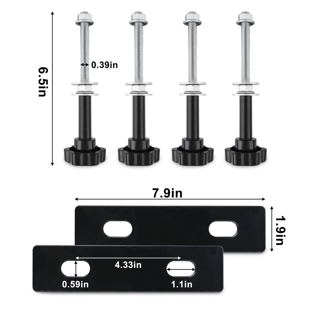 Mounting Pin Set Adjustable Support Brackets