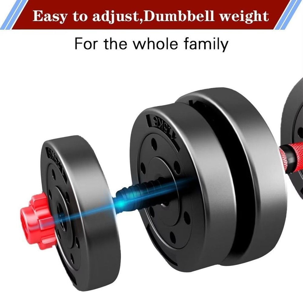 Ergonomic Adjustable Dumbbell Set (20 lbs) - Transform Your Home Gym Experience