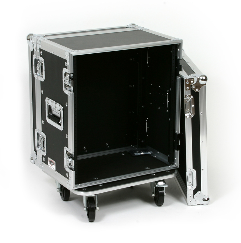 12 Space 12" Deep ATA Effects Rack Road Case with Wheels