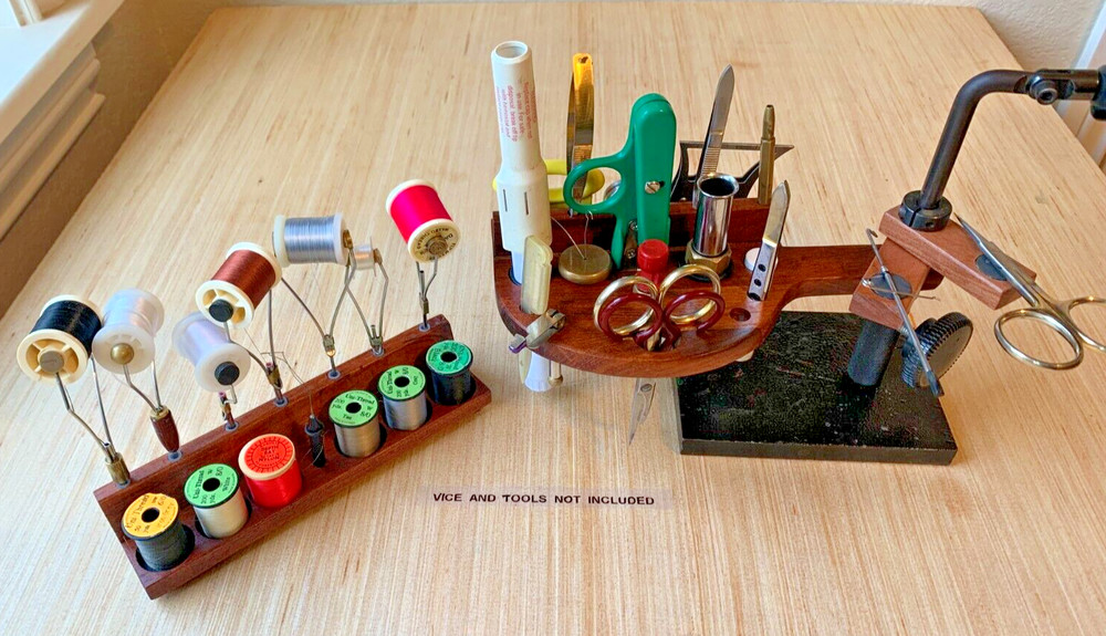 WADE'S FLY-TYING THREAD VICE TOOL CADDY   & QUICK DRAW KIT COMBO