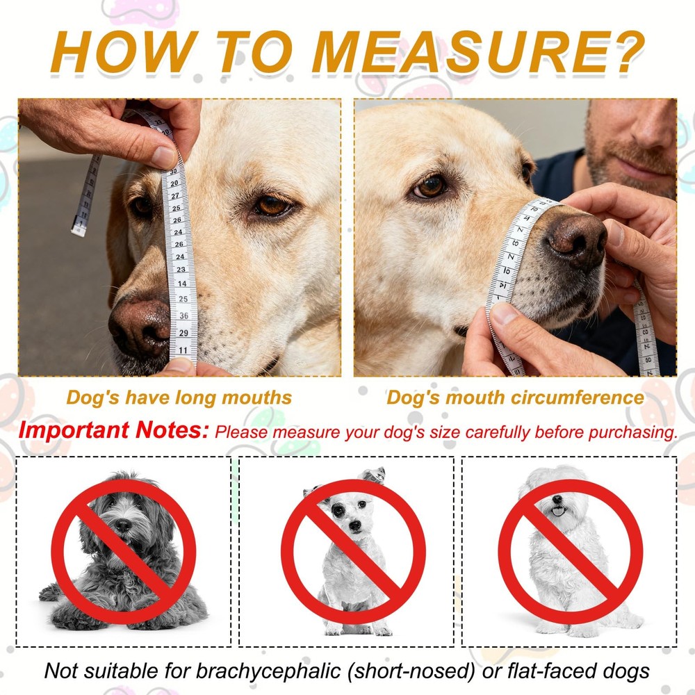 Dog Muzzle, Soft Mesh Muzzle Adjustable Covered Mouth Guard Breathable, (Blac...