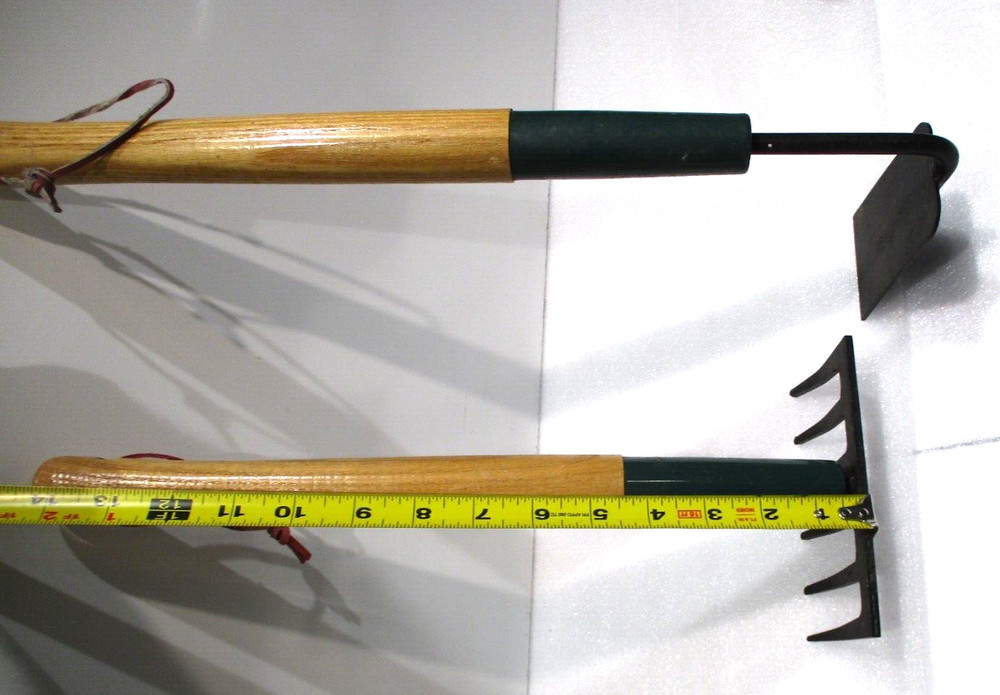 2 Garden Tools Wood Handles