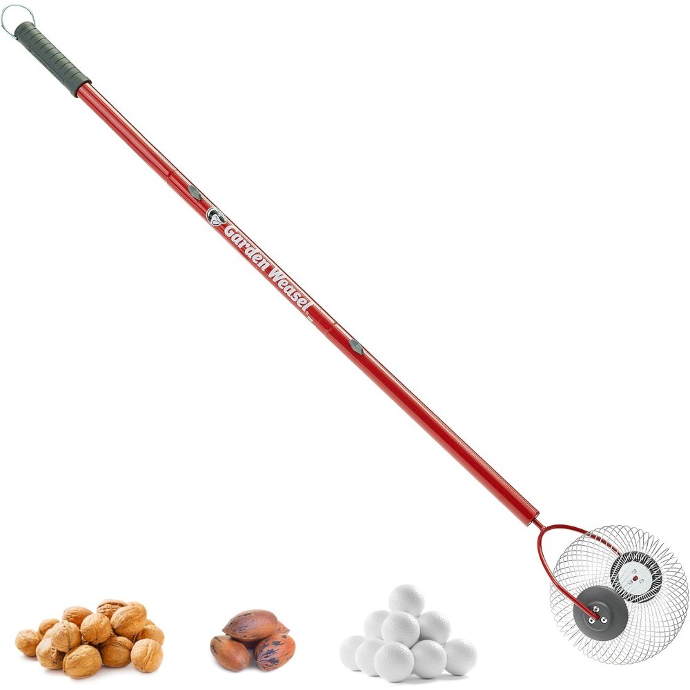 Small Nut Gatherer Roller, Steel Cage Yard Picker Tool