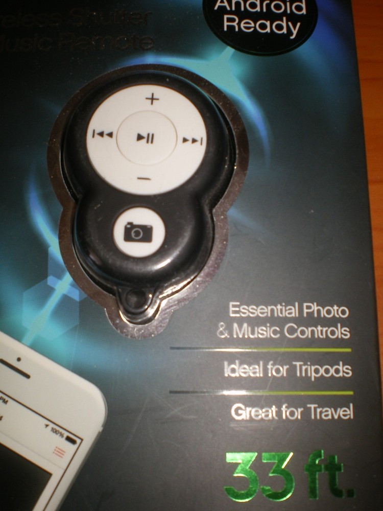 TZUMI Smart Lens Wireless Bluetooth Shutter & Music Remote IOS ANDROID NEW