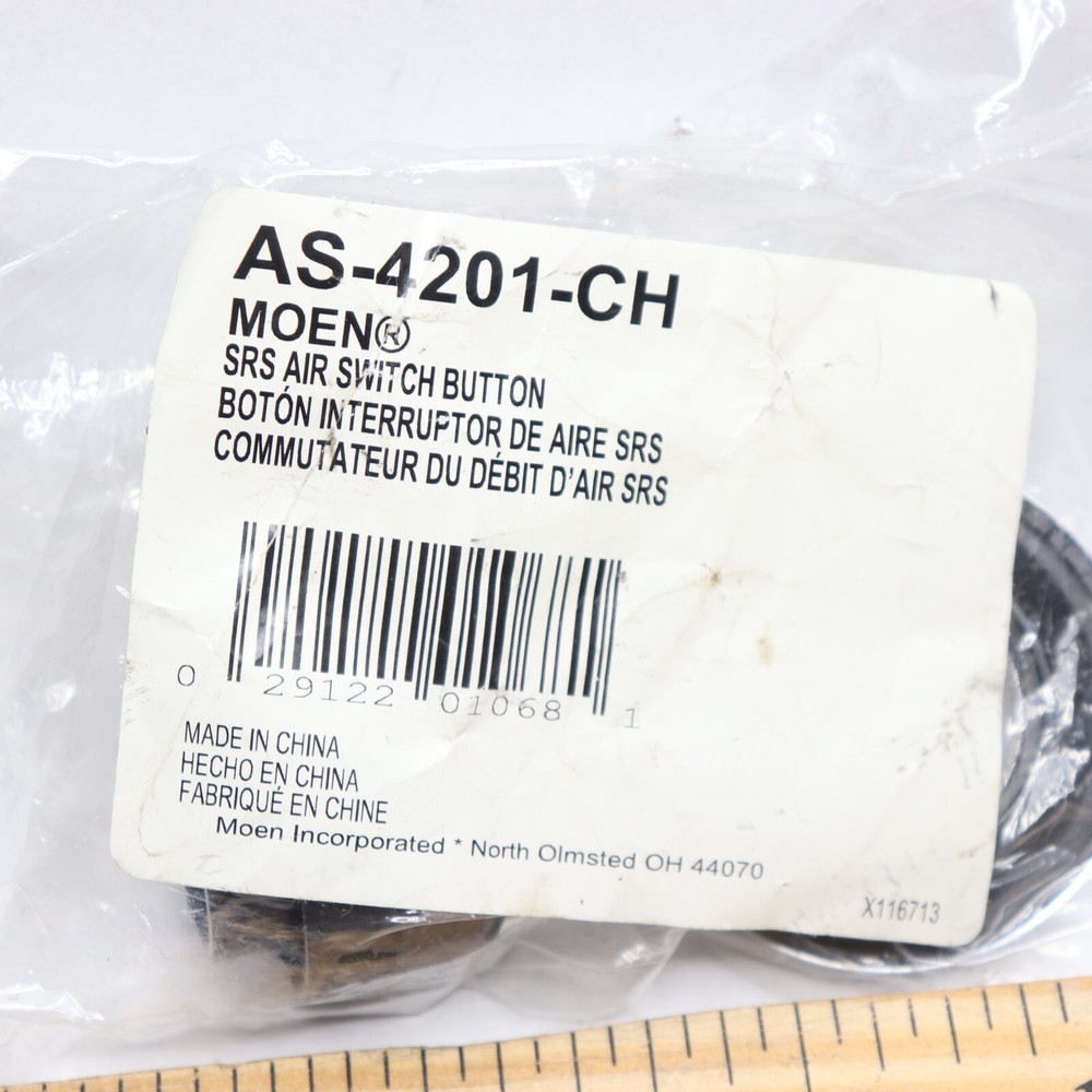 Moen Disposal Air Switch Button Chrome AS-4201-CH