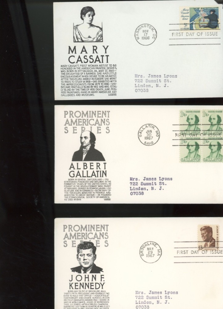 CS Anderson Cachets fdc 72 set d (ip