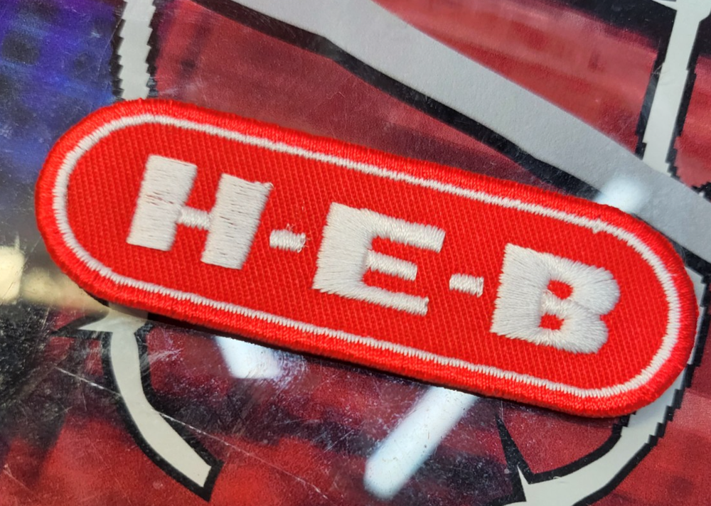 EMBROIDERED H-E-B PATCH (Please Read Ad)
