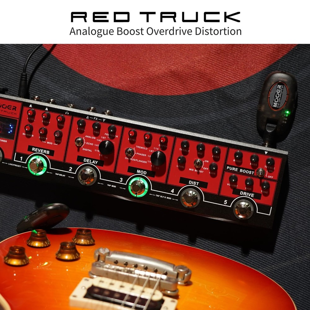 Red Truck Combined Multi Effects Multiple Stompbox, Tranditional Guitar Effec...