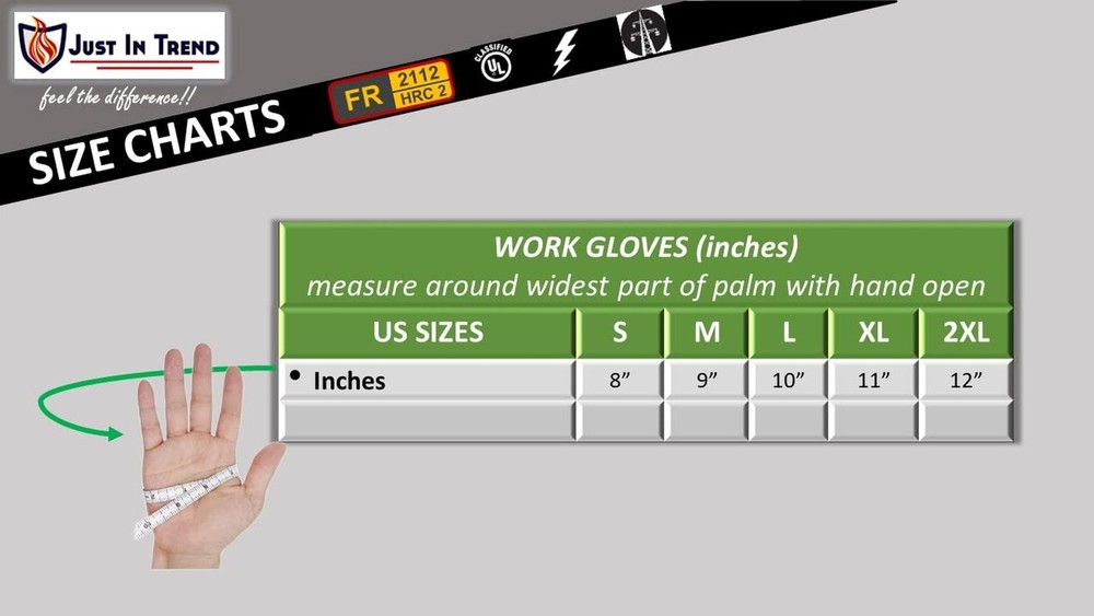 Flame/Heat Resistant Welding Gloves - Polycot Lining - 1 Pair X-Large