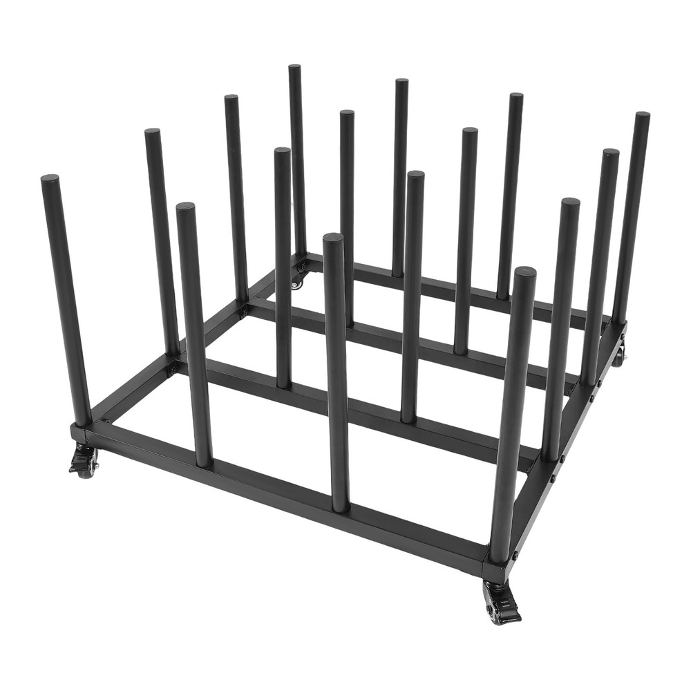 Mobile File Roll Organizer with 16 Rods for Efficient Storage