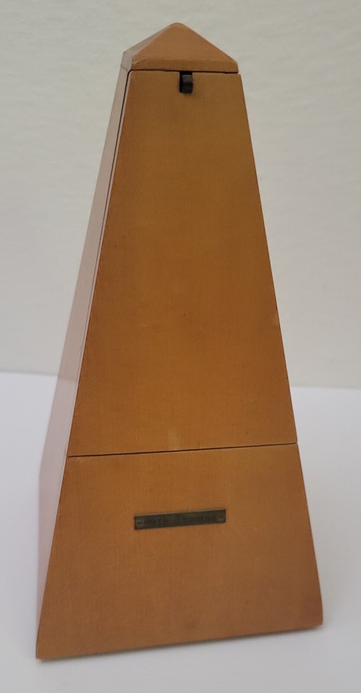 Antique Seth Thomas Wood Metronome Wind Up Musical Timer