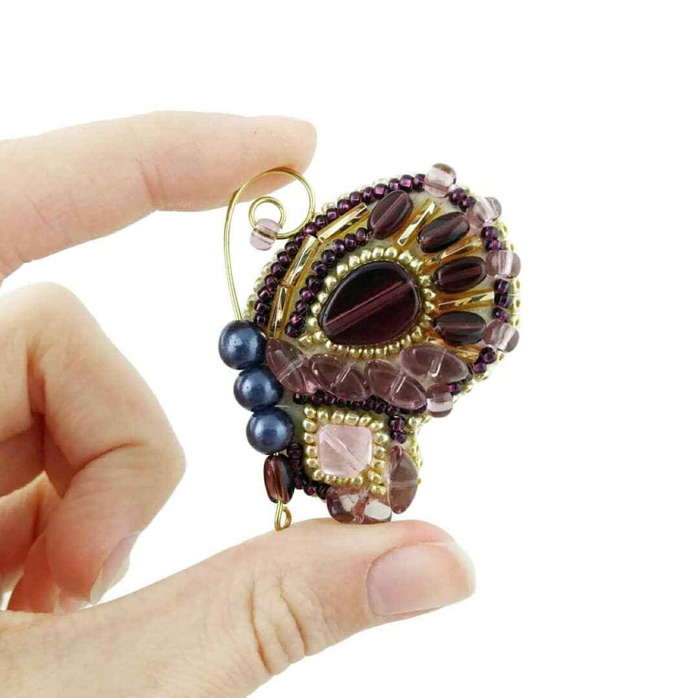 DIY Brooch making kit "Butterfly" 1.8"x1.6"
