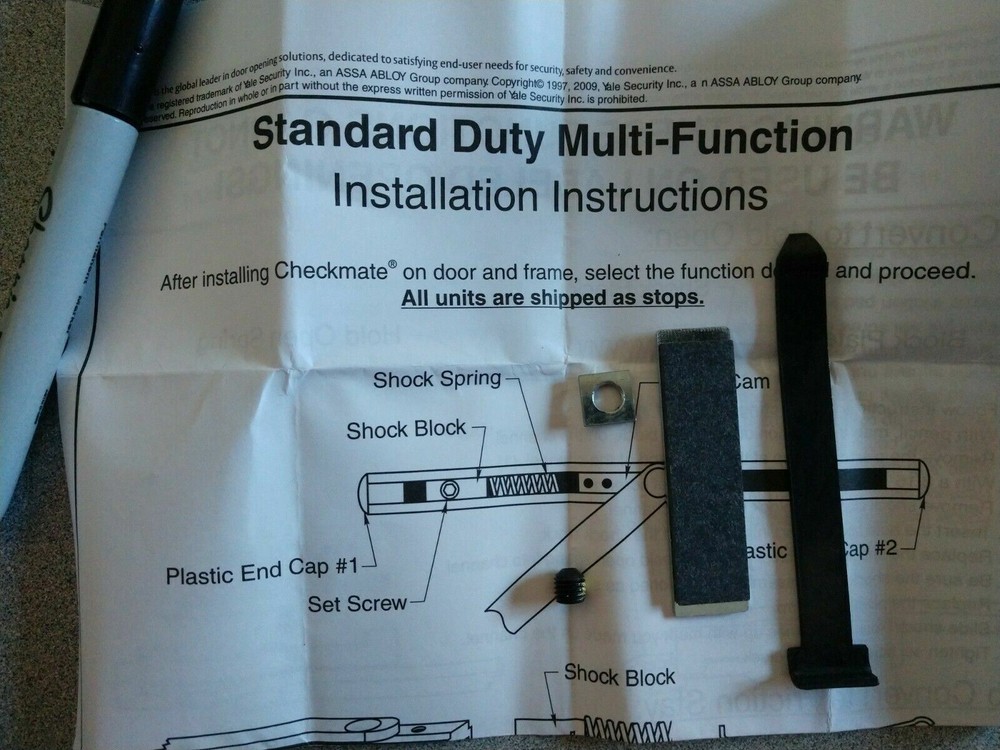 RIXSON   IS-5012 PKT HOLD OPEN MULTI-FUNCTION ADAPTER FOR SERIES #10 AND # 2